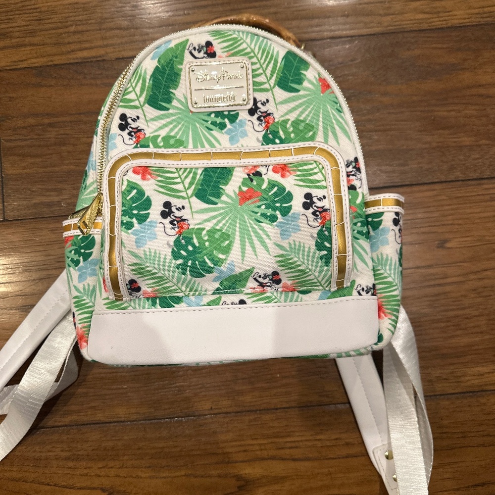 Disney lounged mini backpack with bamboo handle